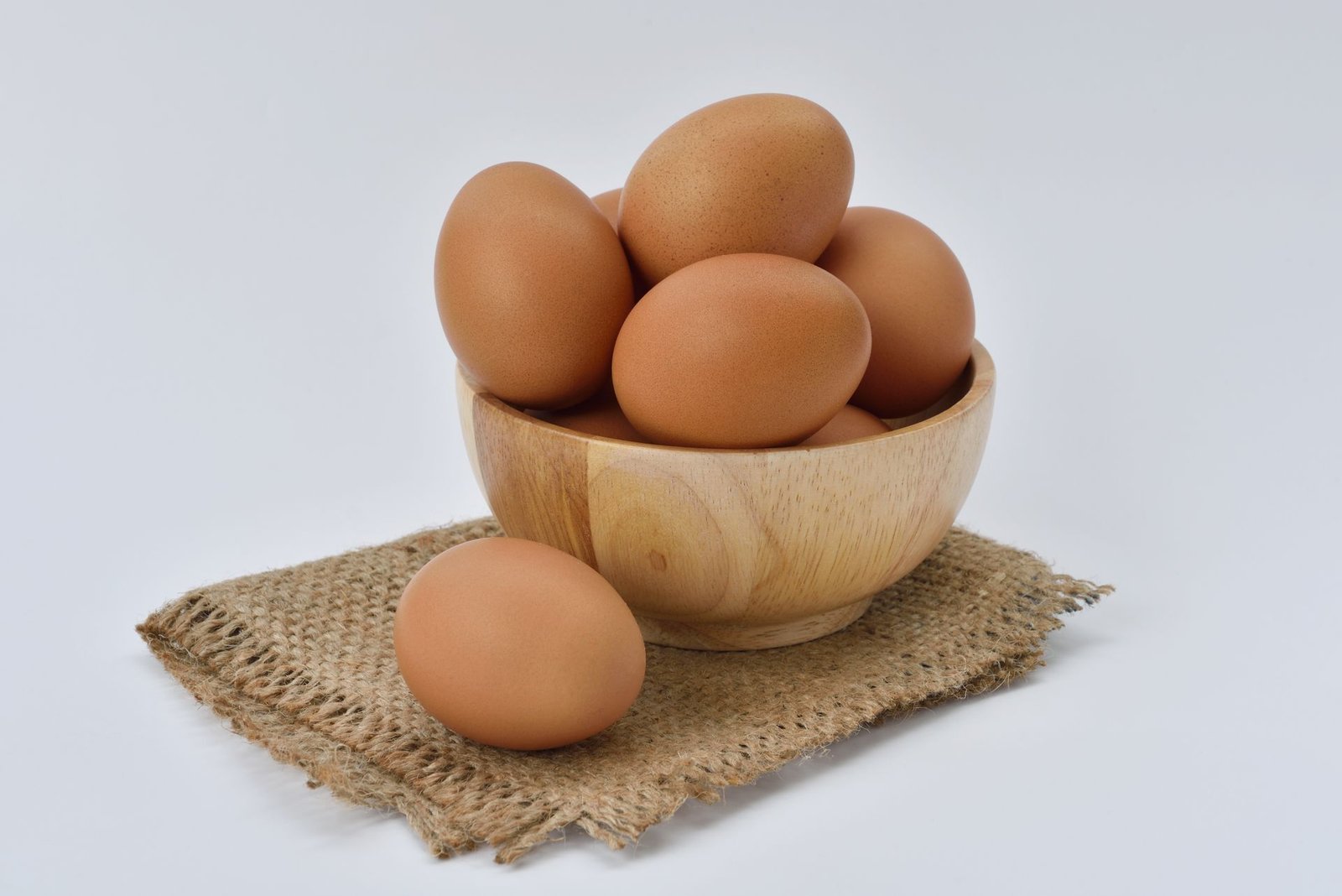 Raw egg white in a bowl, rich in protein